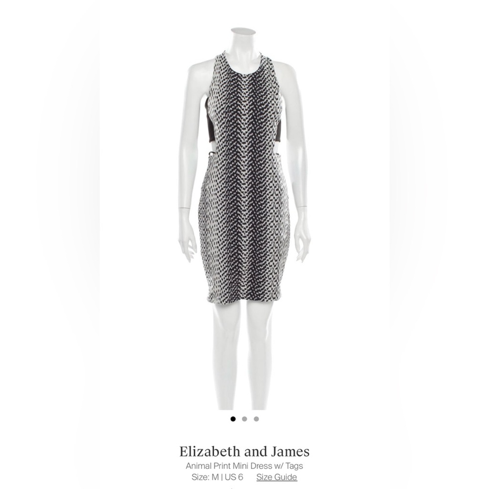 Animal print mini cut out dress
